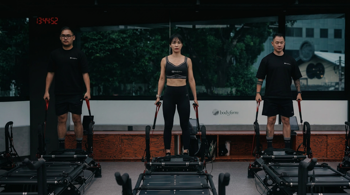 Megaformer and Hot Pilates training at Bodyform Jakarta